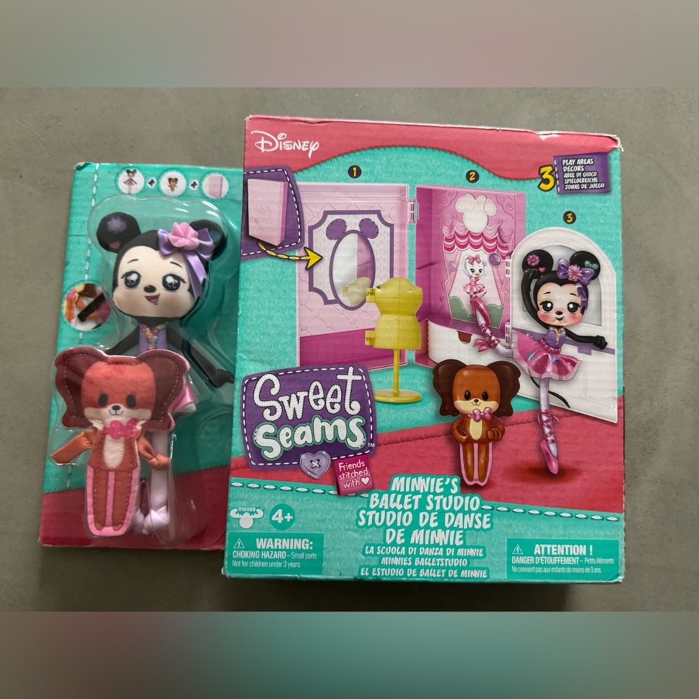 Disney Sweet Seams‎ Minnie Mouse Ballet Studio Set NEW NIB toy kids girl